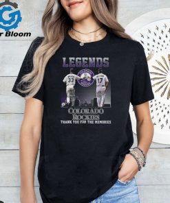 Legends Colorado Rockies Walker And Helton Thank You For The Memories T Shirt