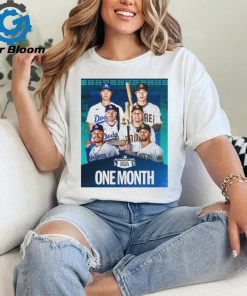 Los ANgeles Dodgers vs San Diego Padres 2023 MLB World Tour One Month Poster Shirt