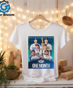 Los ANgeles Dodgers vs San Diego Padres 2023 MLB World Tour One Month Poster Shirt