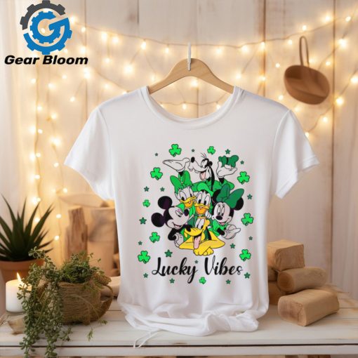 Lucky Vibes St Patricks Day Disney Friends shirt