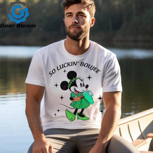 Minnie So Luckin Boujee St Patricks Day shirt