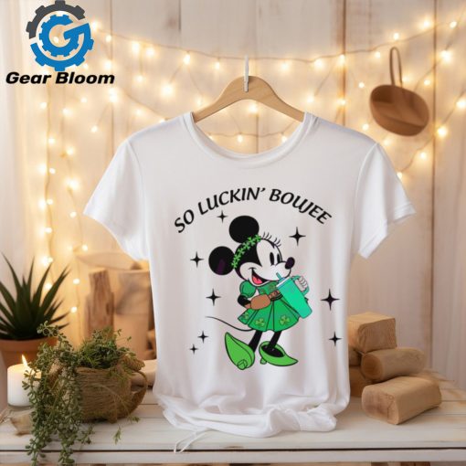 Minnie So Luckin Boujee St Patricks Day shirt