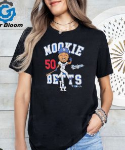Mookie Betts 50 Los Angeles Dodgers Caricature T Shirt