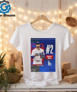 Mookie Betts Grabs The Number 2 Spot On The Top 100 Player MLB Unisex T Shirt