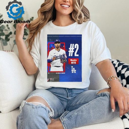 Mookie Betts Grabs The Number 2 Spot On The Top 100 Player MLB Unisex T Shirt