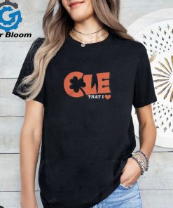 Official Cle That I Love Shamrock Cleveland Guardians T Shirt