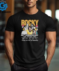 Official Rocky 48th Anniversary 1976 2024 Thank you for the memories signatures shirt