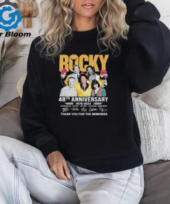 Official Rocky 48th Anniversary 1976 2024 Thank you for the memories signatures shirt