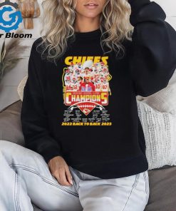 Original Kansas City Chiefs Super Bowl LVIII Champions 2022 back to back 2023 Signatures Shirt