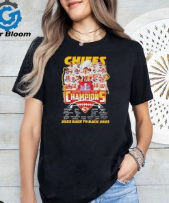 Original Kansas City Chiefs Super Bowl LVIII Champions 2022 back to back 2023 Signatures Shirt