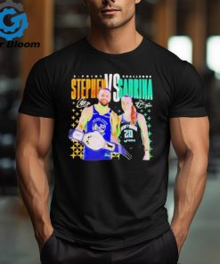 Original Steph Curry Vs Sabrina Ionescu 3 Point Challenge Signature Shirt