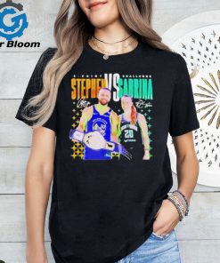 Original Steph Curry Vs Sabrina Ionescu 3 Point Challenge Signature Shirt