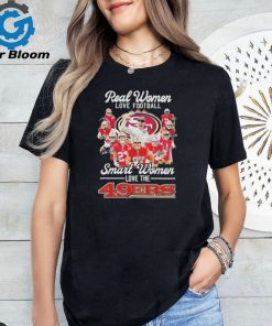 Real Women love Football Smart Women love the 49Ers Super Bowl LVIII Signatures Shirt