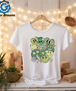 Retro Patricks Day Shamrock Smiley Face shirt