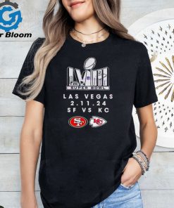 SF 49ers Vs KC Chiefs Super Bowl LVIII Las Vegas shirt