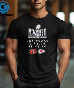 SF 49ers Vs KC Chiefs Super Bowl LVIII Las Vegas shirt
