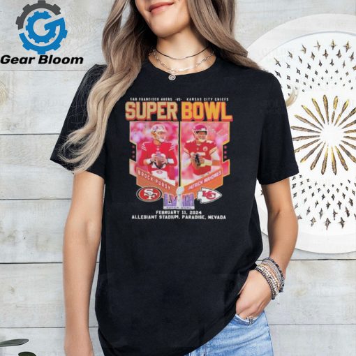 San Francisco 49ers And Kansas City Chiefs Super Bowl 2024 At Las Vegas Shirt