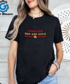 San Francisco 49ers Forever red and gold helmet shirt