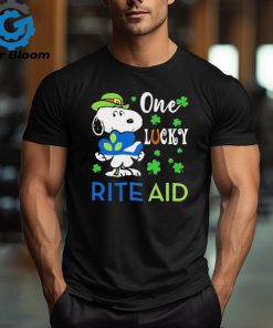 Snoopy one lucky Rite Aid Happy Patrick Day Shirt