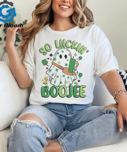 So Luckin Boujee Ghost Shamrock shirt