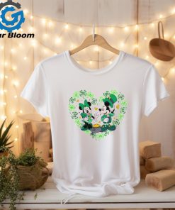 St Patricks Day Disney Minnie Mickey Lucky Heart shirt