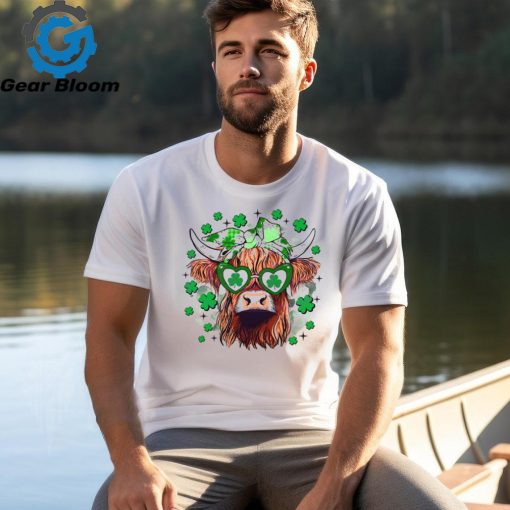 St Patricks Day Highland Cow shirt