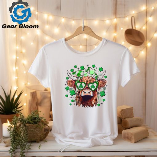 St Patricks Day Highland Cow shirt