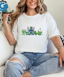 Stitch Patricks Day Snack Shamrock shirt