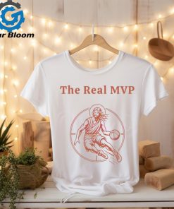 The Real MVP Funny Jesus Playing Basketball shirt