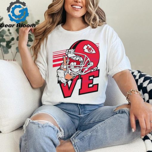 love Kansas City Chiefs Helmet shirt