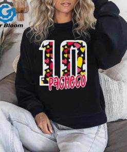 pacheco 10 Love Heart Kansas City Chiefs Player Shirt