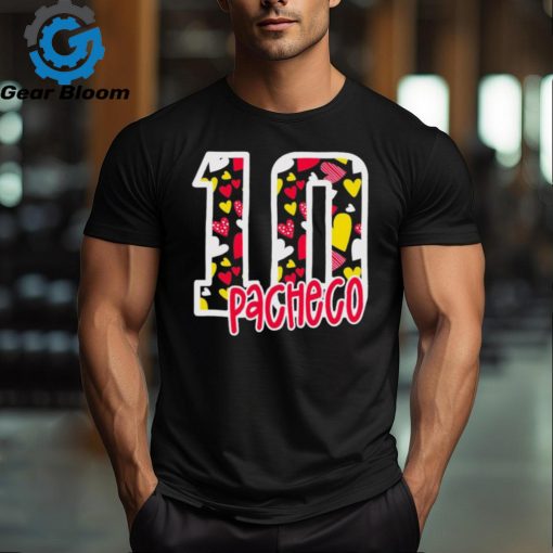 pacheco 10 Love Heart Kansas City Chiefs Player Shirt