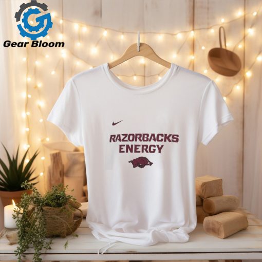 Arkansas Razorbacks Nike Unisex 2024 On Court Bench Energy shirt