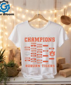 Auburn Tigers Original Retro Brand 2024 SEC Men’s Basketball Conference Tournament Champions Bracket T Shirt