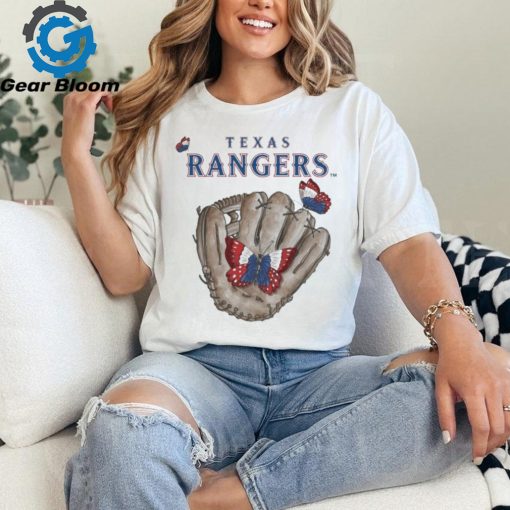 Butterfly Glove Texas Rangers Baseball Shirt