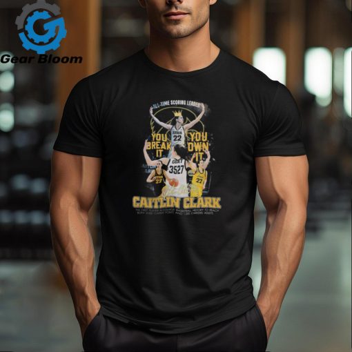 Caitlin Clark Merch All Time Scoring Leader Basketball Fan Shirt