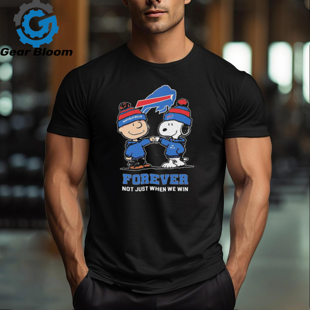 Charlie Brown Fist Bump Snoopy Buffalo Bills Forever Not Just When We Win Shirt Charlie Brown Fist Bump Snoopy Buffalo Bills Forever Not Just When We Win Shirt