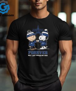 Charlie Brown Fist Bump Snoopy Dallas Cowboys Forever Not Just When We Win Shirt