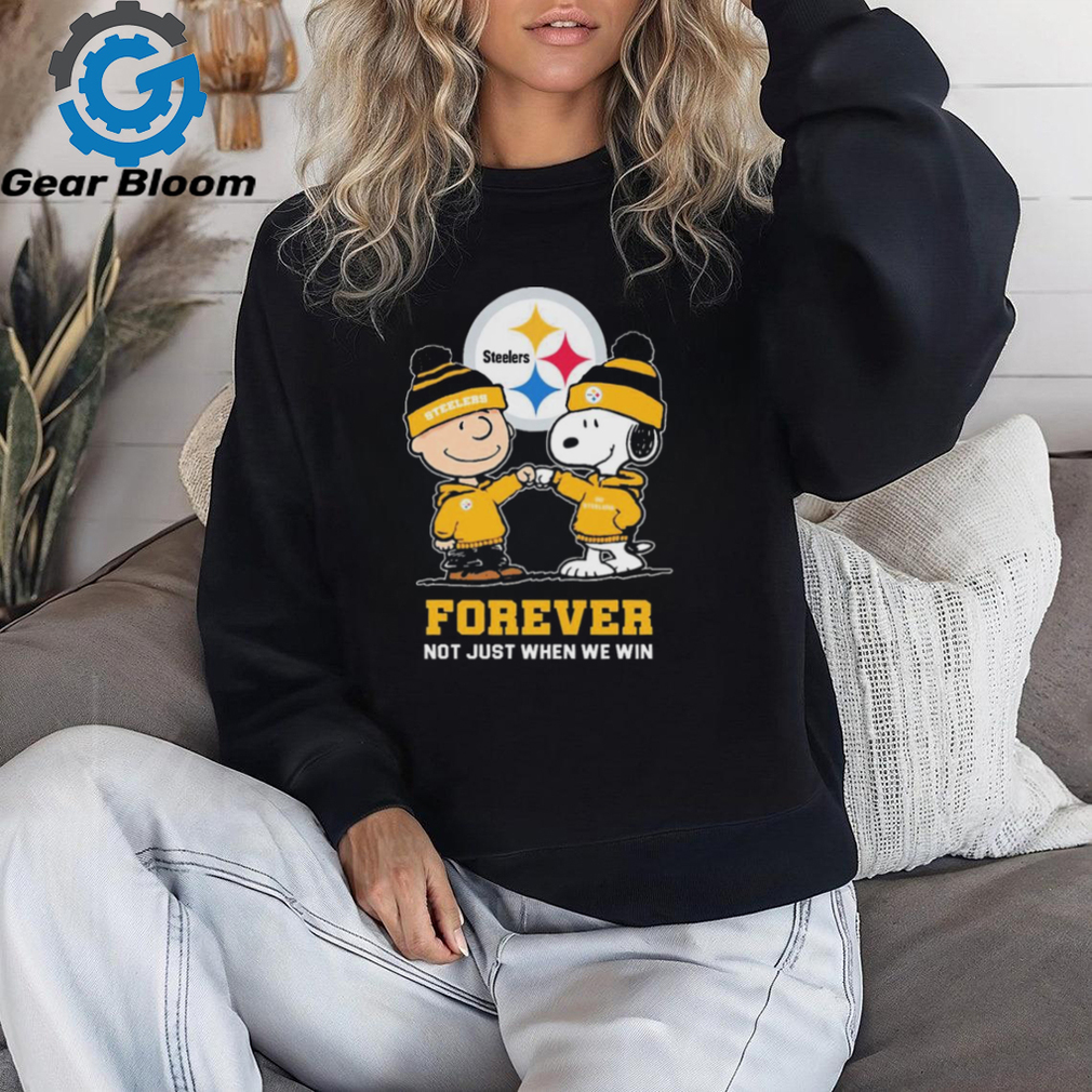 Charlie Brown Fist Bump Snoopy Pittsburgh Steelers Forever Not Just When We Win Shirt Charlie Brown Fist Bump Snoopy Pittsburgh Steelers Forever Not Just When We Win Shirt