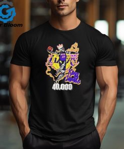 City Of Angels Los Angeles Lakers King Skull James Congratulations LeBron James Reach 40K Career Points Shirt