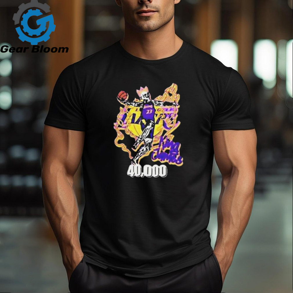 City Of Angels Los Angeles Lakers King Skull James Congratulations LeBron James Reach 40K Career Points Shirt City Of Angels Los Angeles Lakers King Skull James Congratulations LeBron James Reach 40K Career Points Shirt