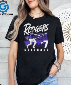 Colorado Rockies Brendan Rodgers 7 Relentless Spirit Grunge T Shirt