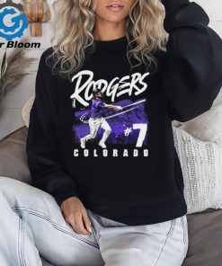 Colorado Rockies Brendan Rodgers 7 Relentless Spirit Grunge T Shirt