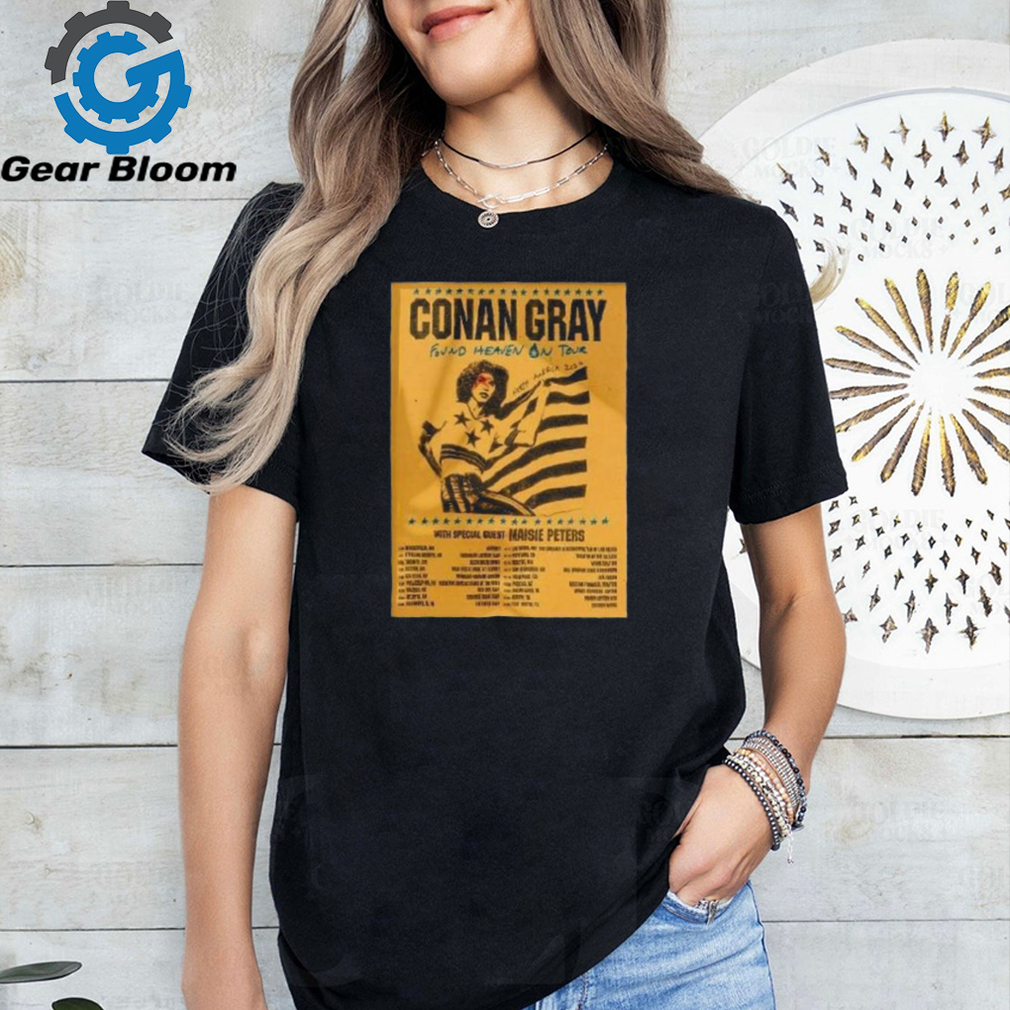 Conan Gray Found Heaven On Tour North American 2024 T Shirt Conan Gray Found Heaven On Tour North American 2024 T Shirt