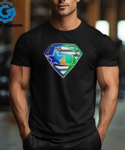 Dallas Cowboys and Miami Hurricanes Superman Sports Logo shirt