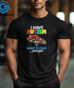 Denver Broncos I have autism what’s your excuse puzzle shirt