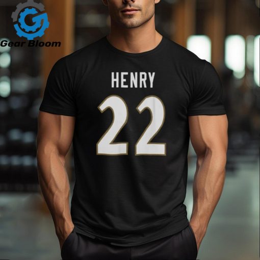 Derrick Henry #22 Baltimore Ravens Big & Tall Name & Number T Shirts