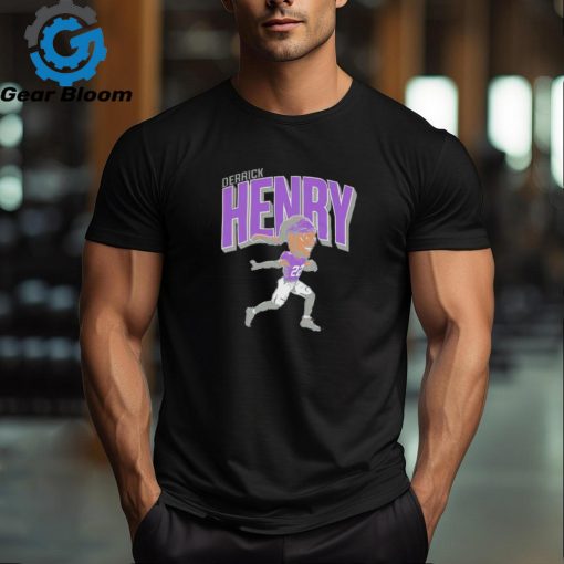 Derrick Henry Baltimore Ravens cartoon caricature shirt