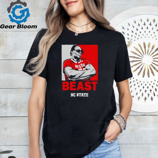 Dj Burns Beast Shades NC State Wolfpack T shirt