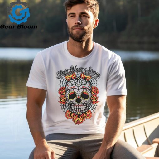 Down Right Merch Four Year Strong Sugar Skull Shirt